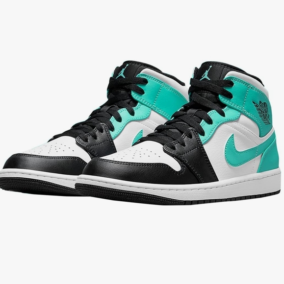 NWOT Men's Jordan 1 Mid Tropical Twist Igloo - Picture 3 of 9